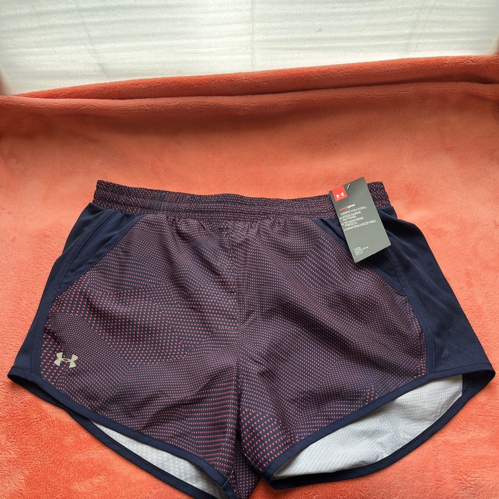 Under Armour Navy and Purple Performance Shorts